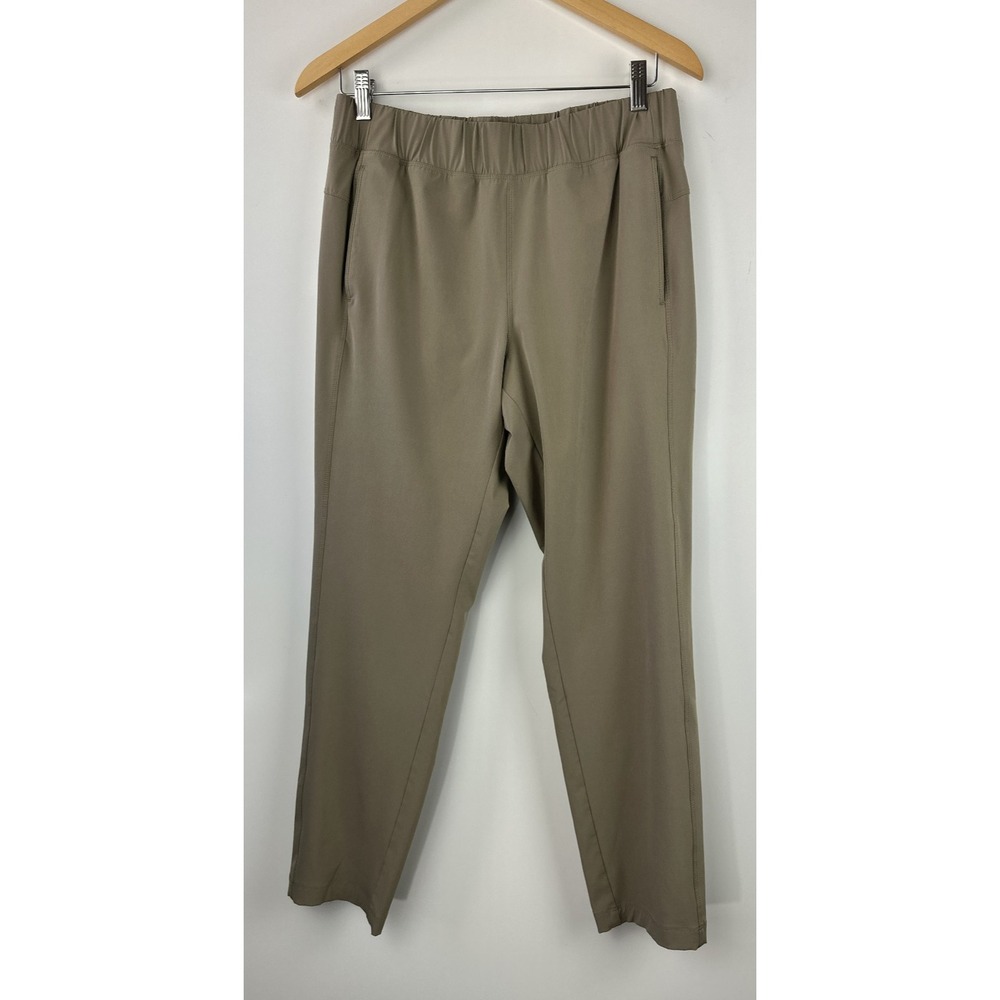 Eddie Bauer 2025 Trail Hiking Pants Khaki Brown Pull on Elastic Waist Women's 8 - Picture 2 of 13